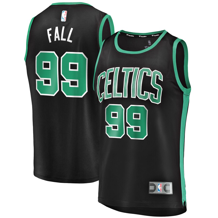 Men's Boston Celtics Tacko Fall #99 2019-20 Fanatics Branded Replica Fast Break Statement Edition Black Jersey 2401OLFK